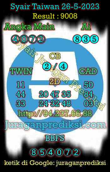 prediksi taiwan 26 mei 2023, syair taiwan hari ini jumat 26-5-2023, angka keluar togel taiwan, toto jitu taiwan 26 mei 2023 akurat